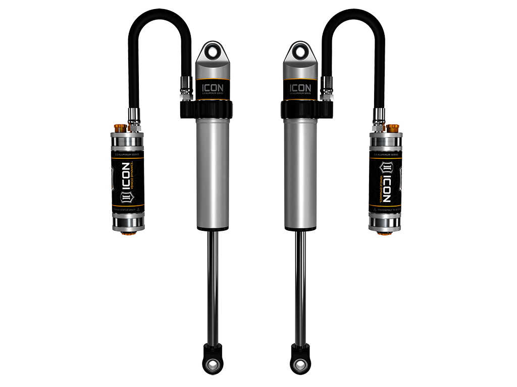 ICON 2005-2023 Toyota Tacoma/2003-2023 Toyota 4Runner//2007-2014 Toyota FJ Cruiser/2003-2009 Lexus GX470, Front 2.5 VS Remote Reservoir w/ CDCV, S2 Secondary Shocks, Pair