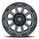 ICON Alloys Recoil, Gloss Black w/Milled Windows, 20x10/6x5.5, -24mm OS, 4.5" BS