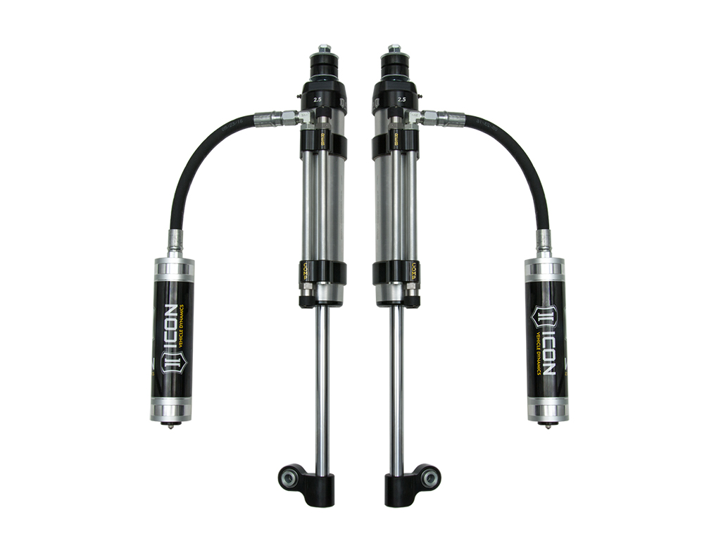 ICON 2005-2023 Toyota Tacoma, Rear, RXT 2.5 Omega Bypass Remote Reservoir Shocks, Pair