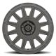ICON Alloys Ricochet, Satin Black, 17 x 8 / 5 x 108, 38mm Offset, 6" BS