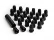 ICON Alloys, Lug Nut Kit, M12 x 1.5, Black, 24 Count with Lug Key