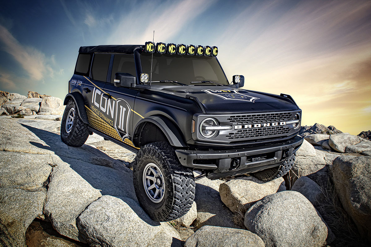 ICON 2021-2023 Bronco Sasquatch, 2-3" Lift, Stage 3 Suspension System, Billet UCA