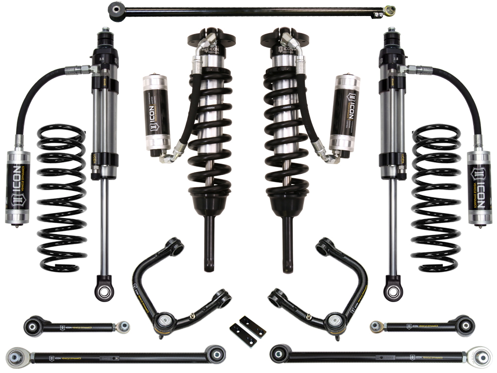 ICON 2010-2024 Toyota 4Runner/2010-2014 Toyota FJ Cruiser, 0-3.5" Lift Stage 8 Suspension System, Tubular UCA