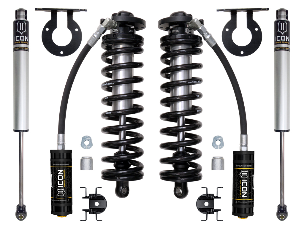 ICON 2017-2023 Ford F-250/F-350 Super Duty 4WD, 2.5-3" Lift, Stage 1 Coilover Conversion System