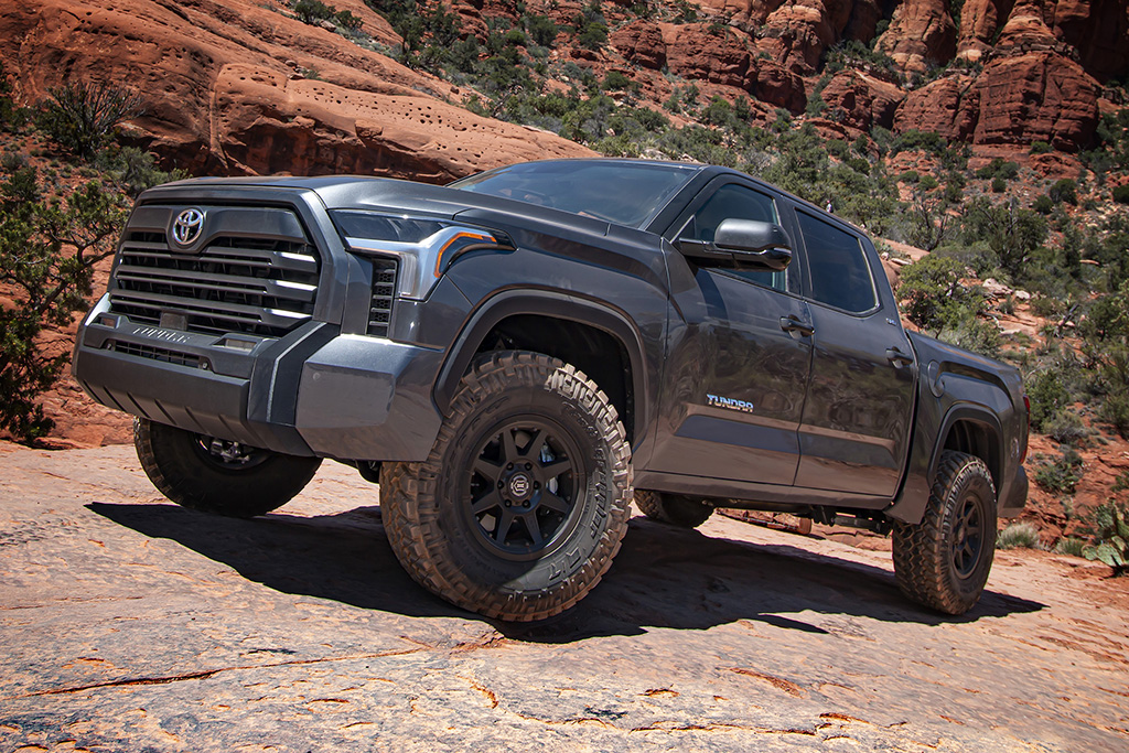 ICON 2022-2025 Toyota Tundra, 0-3" Lift, Stage 2, 2.5 EXP Suspension System, Billet