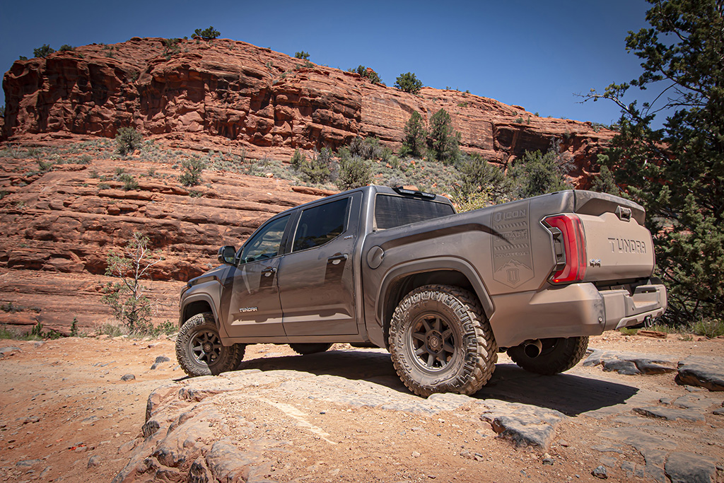 ICON 2022-2025 Toyota Tundra, 0-3" Lift, Stage 2, 2.5 EXP Suspension System, Billet