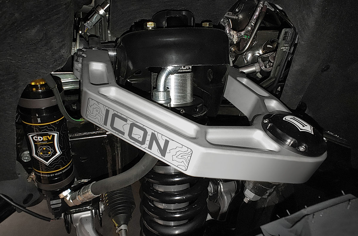 ICON 2021-2023 Ford Bronco, Front, 1.5-4” Lift, V.S. 2.5 Series Coilover Kit, Remote Reservoir w/ CDEV