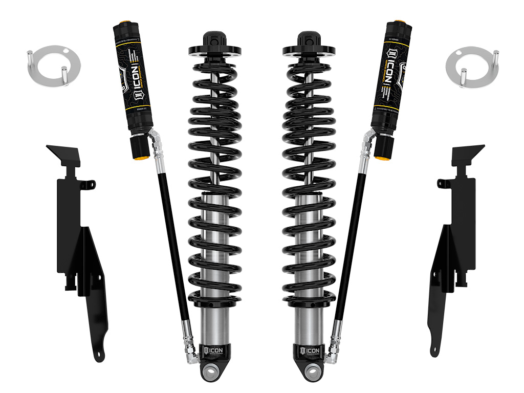 ICON 2021-2023 Ford Bronco, Rear, 1.25-3” Lift, V.S. 2.5 Series Coilover Kit, Remote Reservoir w/ CDEV