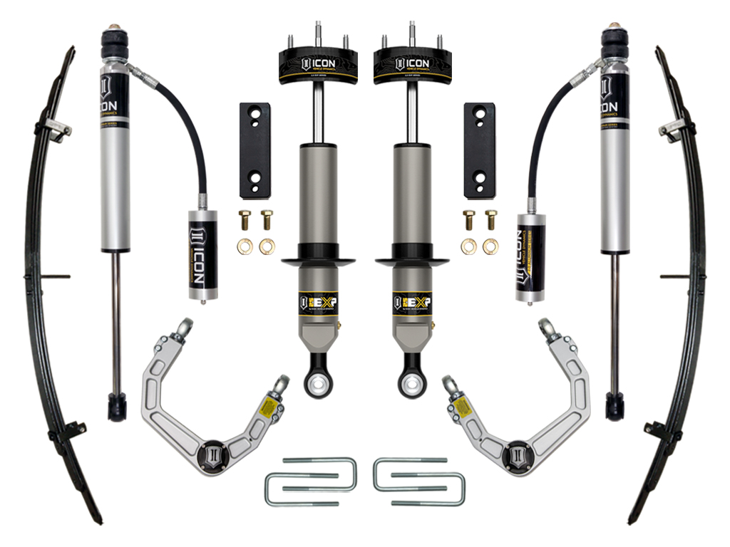 ICON 2005-2023 Toyota Tacoma, 0-2" Lift, Stage 3 EXP Suspension System, Billet UCA