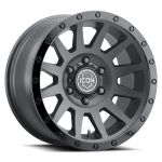 ICON Alloys Compression, Double Black, 17 x 8.5 / 6 x 5.5, 0mm Offset, 4.75" BS