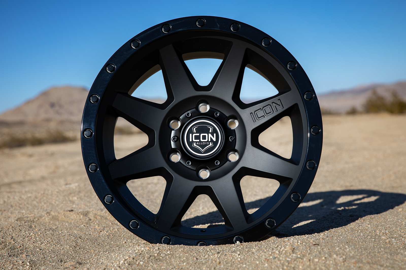 ICON Alloys Rebound, Double Black, 18 x 9 / 6 x 5.5, 0mm Offset, 5" BS