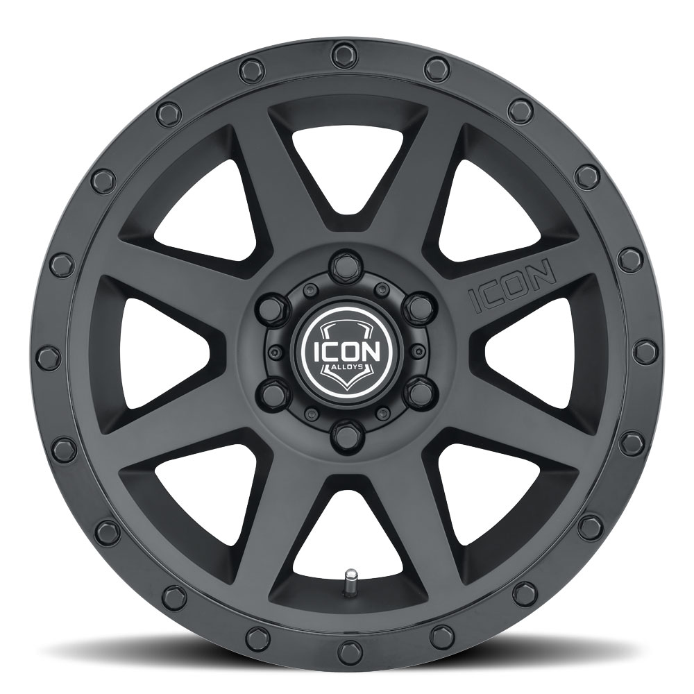 ICON Alloys Rebound, Double Black, 18 x 9 / 6 x 5.5, 0mm Offset, 5" BS