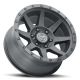 ICON Alloys Rebound, Double Black, 18 x 9 / 6 x 5.5, 0mm Offset, 5" BS