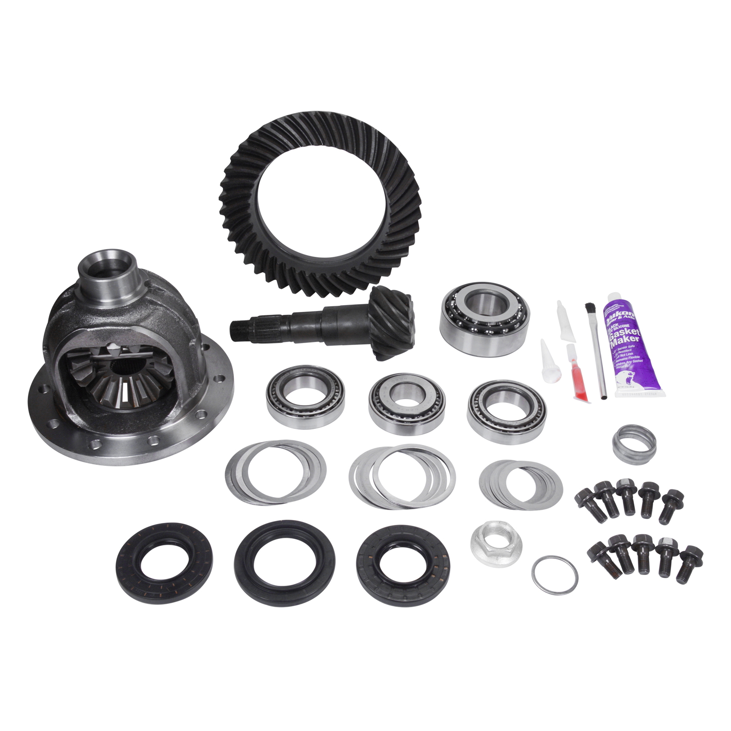 Yukon Ring and Pinion Gear Set for Chrysler ZF 215mm Front Diff, 4.11 Ratio 