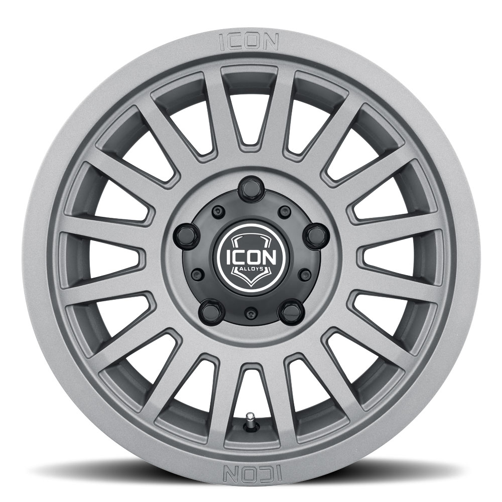 ICON Alloys Recon SLX, Charcoal, 17 x 8.5, 5 X 4.5, 0MM Offset, 4.75" BS