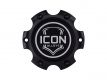 ICON Alloys Center Cap with Embossed Logo for ICON Alloys w/6 x 135 Bolt Pattern