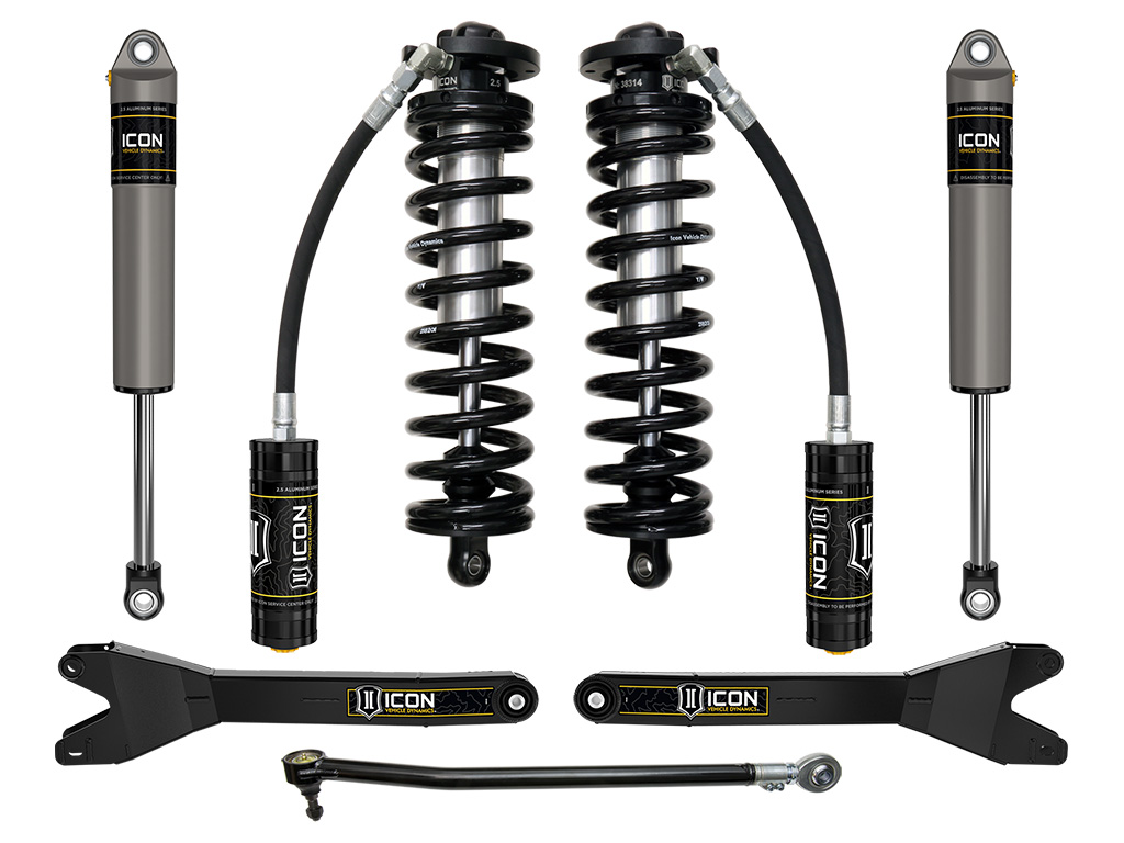 ICON 2023 Ford F-250/F-350 Super Duty 4WD, 2.5-3" Lift, Stage 2 Coilover Conversion System w/ Radius Arms