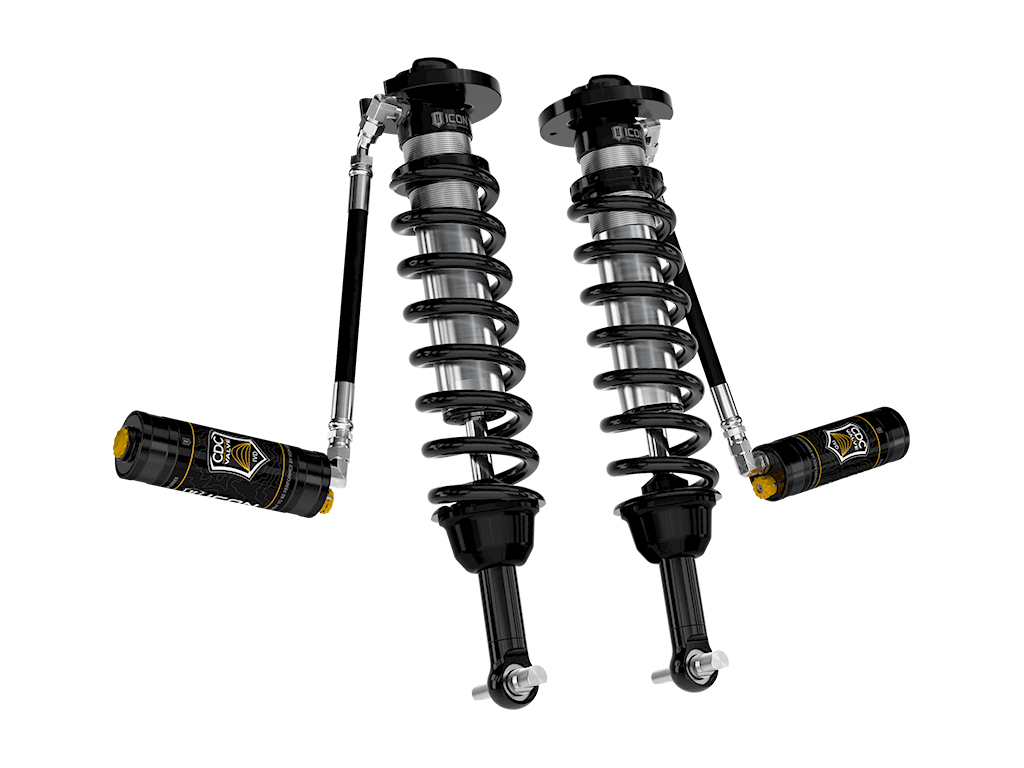 ICON 2021-2024 Ford F-150 4WD, 2.75-3.5" Lift, Front, V.S. 2.5 Series Coilovers, Remote Reservoir w/ CDCV, Pair