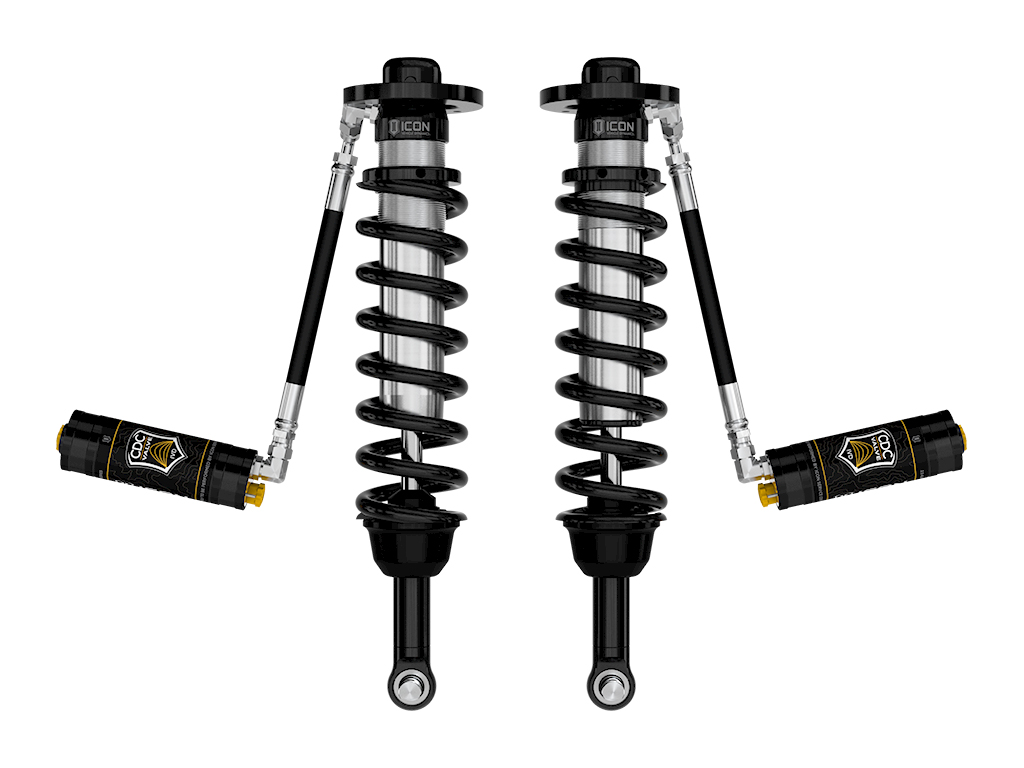 ICON 2021-2024 Ford F-150 4WD, 2.75-3.5" Lift, Front, V.S. 2.5 Series Coilovers, Remote Reservoir w/ CDCV, Pair