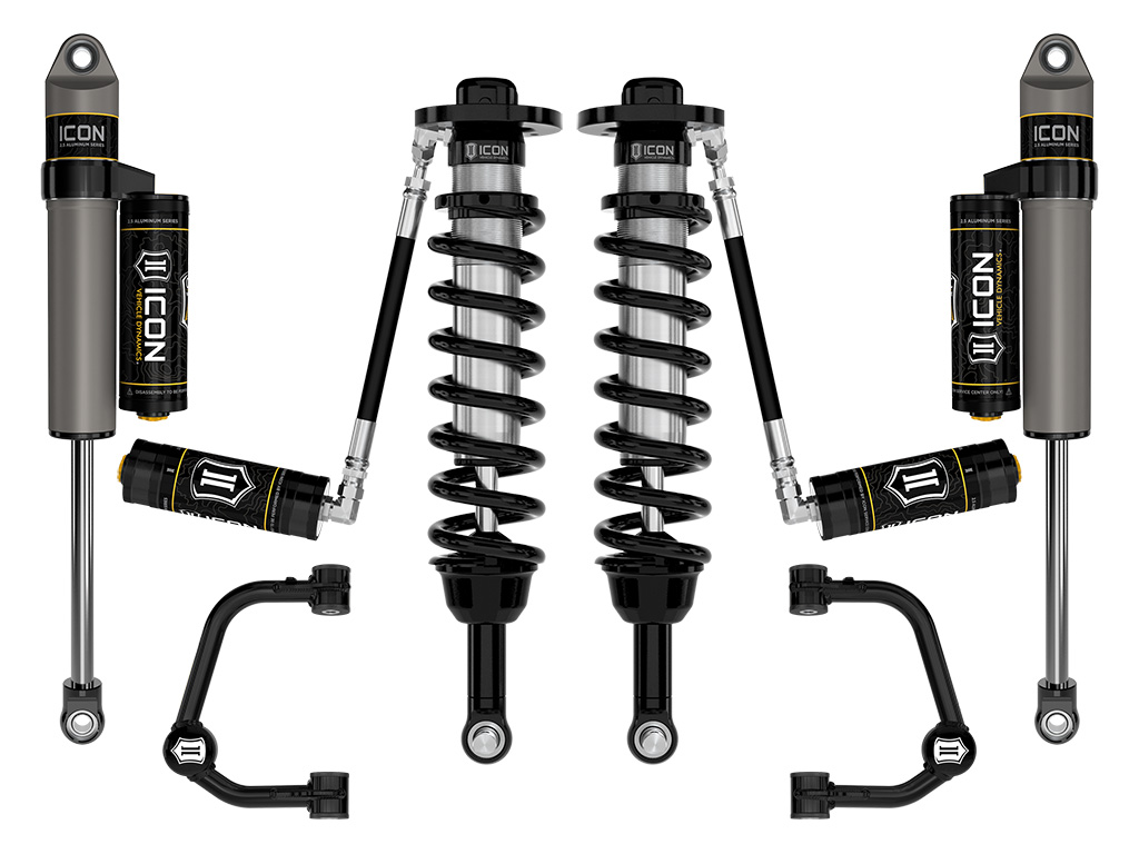 ICON 2021-2024 Ford F-150 4WD, 2.75-3.5" Lift, Stage 3 Suspension System, Tubular