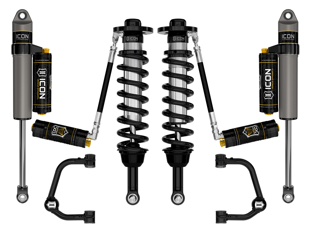 ICON 2021-2024 Ford F-150 4WD, 2.75-3.5" Lift, Stage 4 Suspension System, Tubular, CDCV