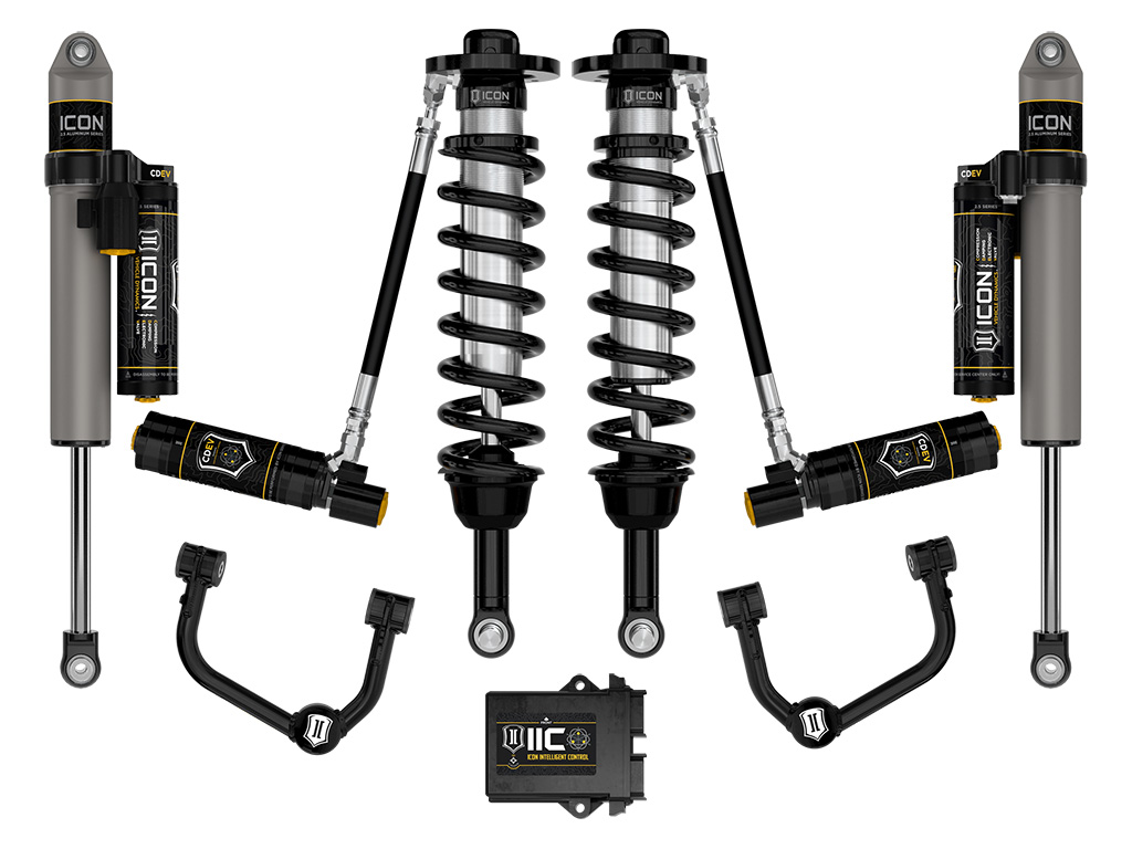 ICON 2021-2024 Ford F-150 4WD, 2.75-3.5" Lift, Stage 5 Suspension System, Tubular