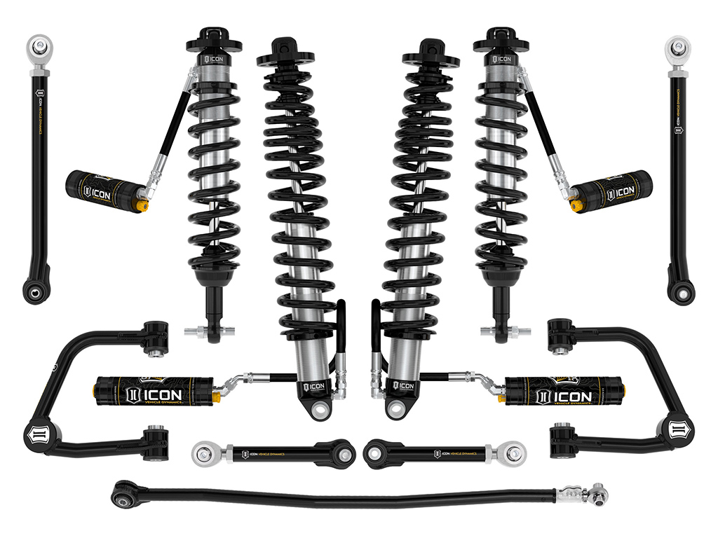 ICON 2021-2023 Ford Bronco, Non-Sasquatch, 3-4" Lift, Stage 7 Suspension System, CDCV, Tubular, Heavy Rate Rear Spring