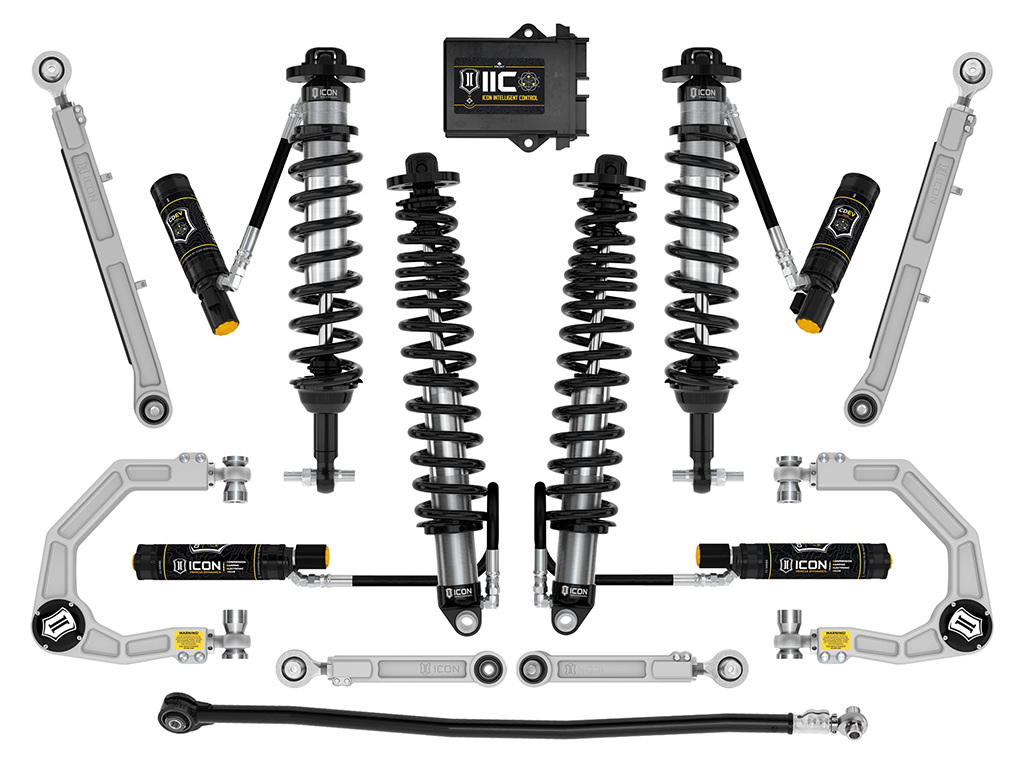 ICON 2021-2023 Ford Bronco, Non-Sasquatch, 3-4" Lift, Stage 8 Suspension System, Billet, Heavy Rate Rear Spring