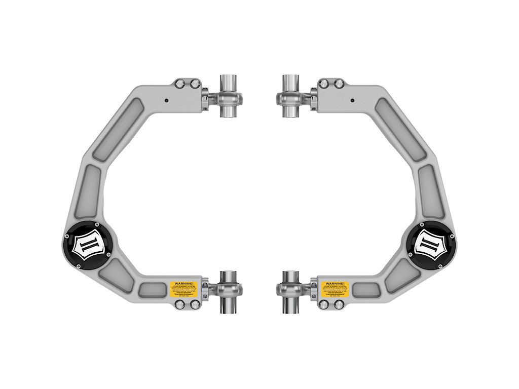 ICON 2021-2024 Ford F-150, Front, Billet Upper Control Arms w/ Delta Joint Pro