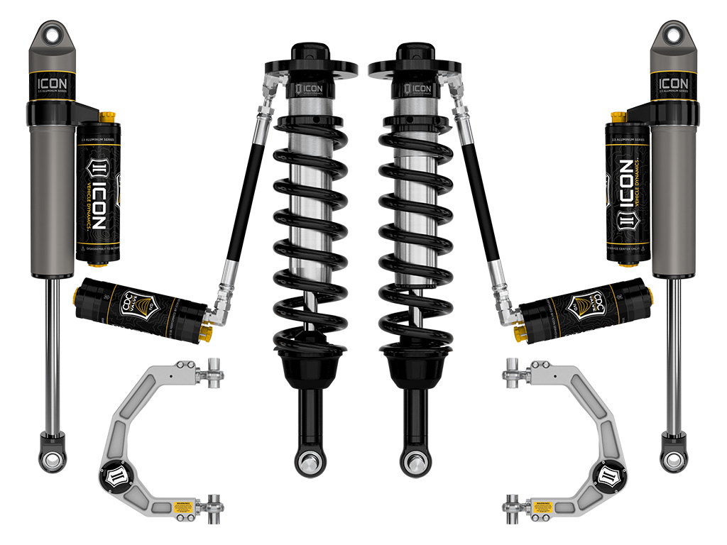ICON 2021-2024 Ford F-150 4WD, 2.75-3.5" Lift, Stage 4 Suspension System, Billet, CDCV