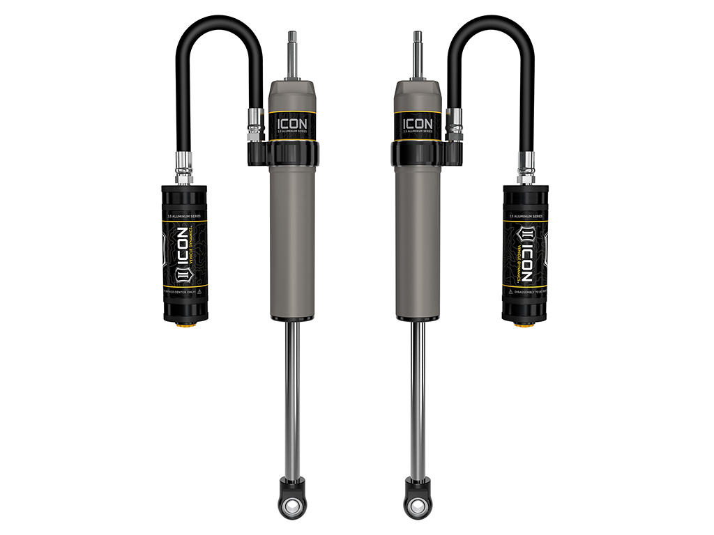 ICON 2022-2024 Toyota Tundra, 3-3.5" Lift, Rear, V.S. 2.5 Aluminum Series Shock Absorbers, Remote Reservoir, Pair