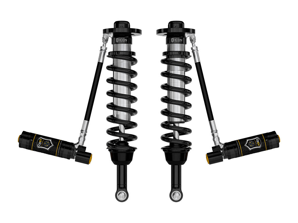 ICON 2021-2024 Ford F-150 4WD/Tremor, 3.5-4.5"/2.5-3" Lift, Front, V.S. 2.5 Series Coilovers, Remote Reservoir w/ CDEV, Pair
