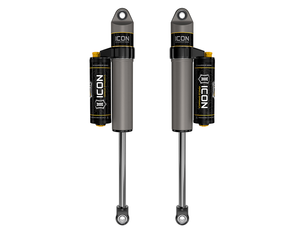ICON 2021-2024 Ford F-150 4WD/F-150 Tremor, 0-2" Lift, Rear, V.S. 2.5 Aluminum Series Shock Absorbers, Piggyback Reservoir w/ CDCV, Pair