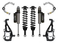 ICON 2021-2024 Ford F-150 4WD, 3.5-4.5" Lift, Stage 2 Suspension System, Billet