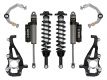 ICON 2021-2024 Ford F-150 4WD, 3.5-4.5" Lift, Stage 2 Suspension System, Billet