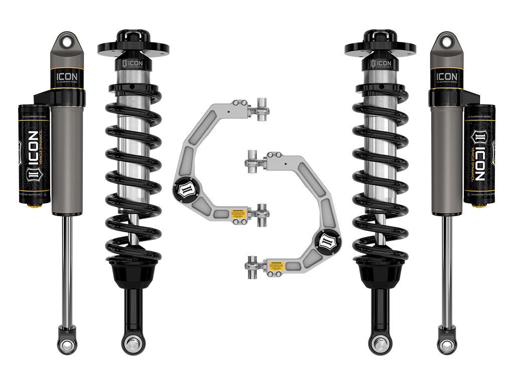 ICON 2021-2024 Ford F-150 Tremor, 2.5-3" Lift, Stage 2 Suspension System, Billet