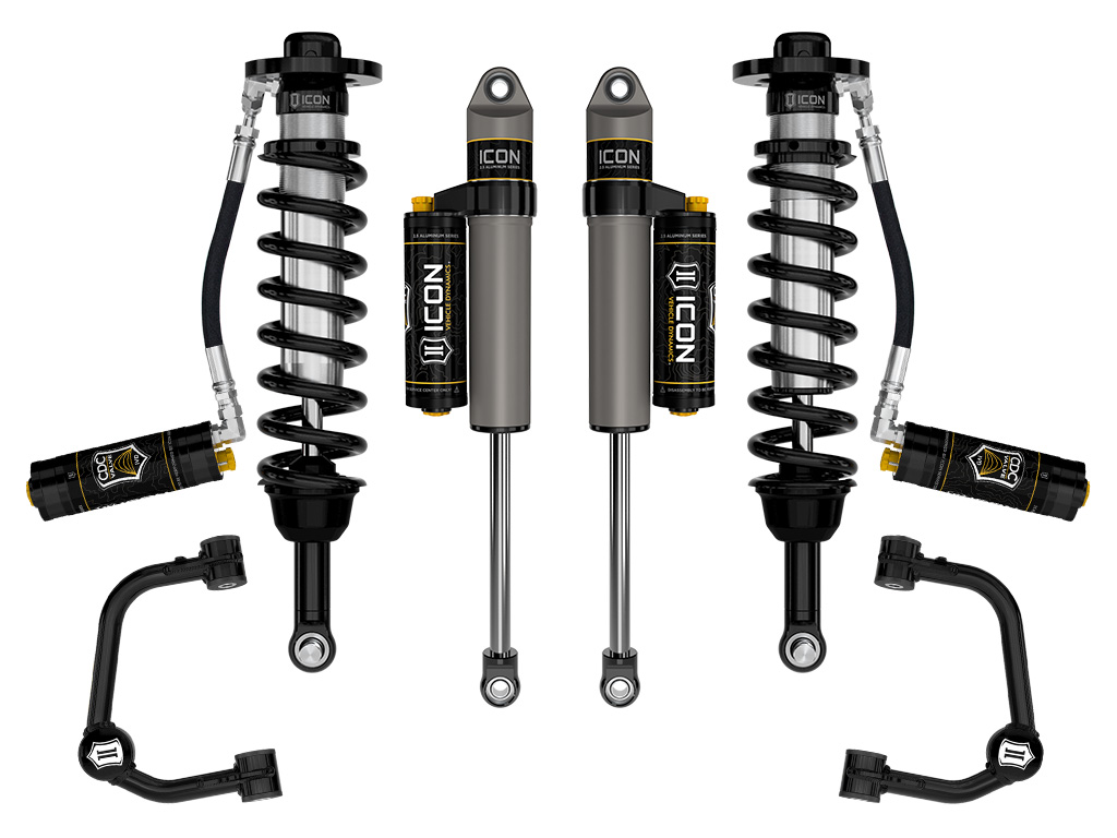 ICON 2021-2024 Ford F-150 Tremor, 2.5-3" Lift, Stage 4 Suspension System, Tubular, CDCV