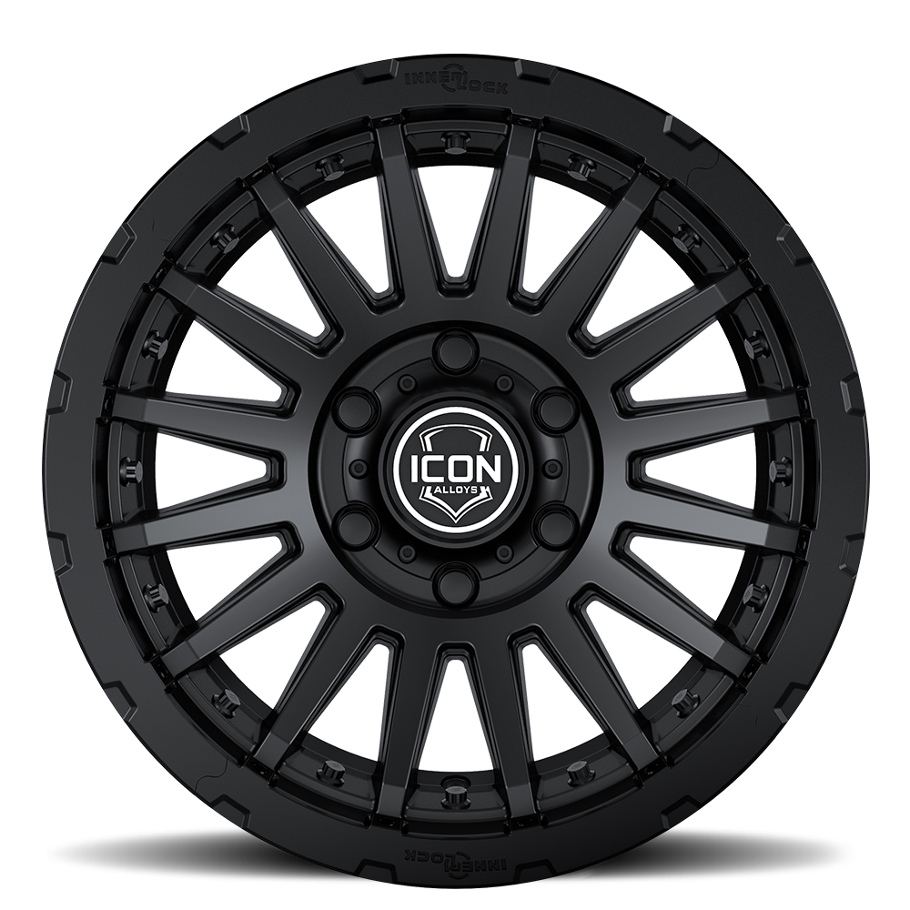 ICON Alloys Recon Pro, Satin Black, 17 x 8.5 / 5 x 4.5, 0mm Offset, 4.75" BS