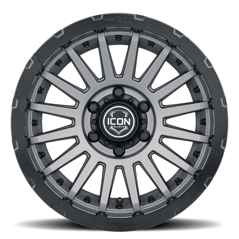 ICON Alloys, 17" Recon Pro, HALO Rock Ring Kit, Black