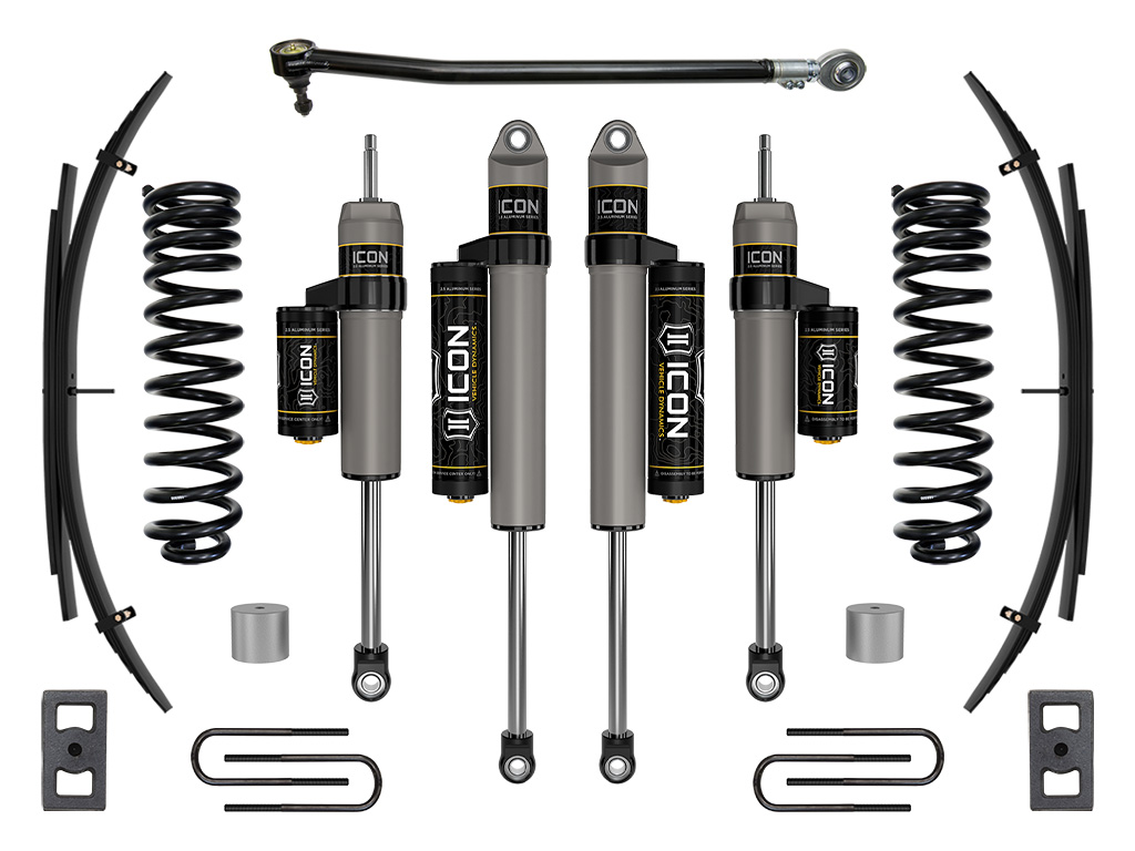 ICON 2023 Ford F-250/F-350 Super Duty 4WD Diesel, 2.5" Lift, Stage 3 Suspension System w/ Expansion Packs