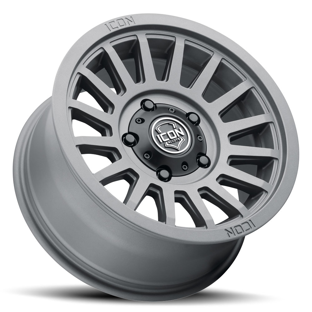 ICON Alloys Recon SLX, Charcoal, 18 x 9 / 6 x 5.5, 0mm Offset, 5" BS