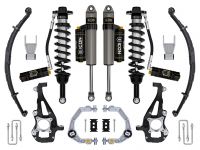ICON 2021-2024 Ford F-150 4WD, 3.5-4.5" Lift, Stage 4 Suspension System, Billet, CDCV, w/ Leaf Packs