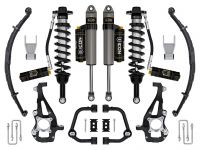 ICON 2021-2024 Ford F-150 4WD, 3.5-4.5" Lift, Stage 4 Suspension System, Tubular, CDCV, w/ Leaf Packs