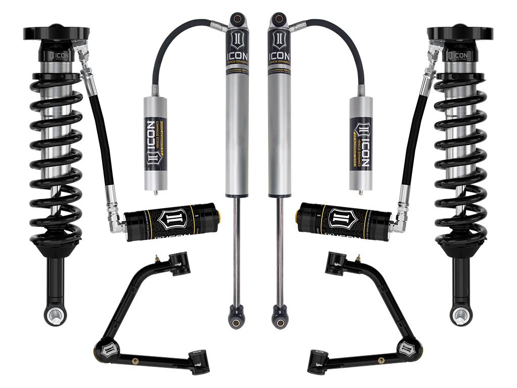 ICON 2023-2024 GMC Canyon AT4, Denali, & Elevation/Chevrolet Colorado Trail Boss, 1.75-2.5" Lift, Stage 3 Suspension System w/ Tubular Upper Control Arms