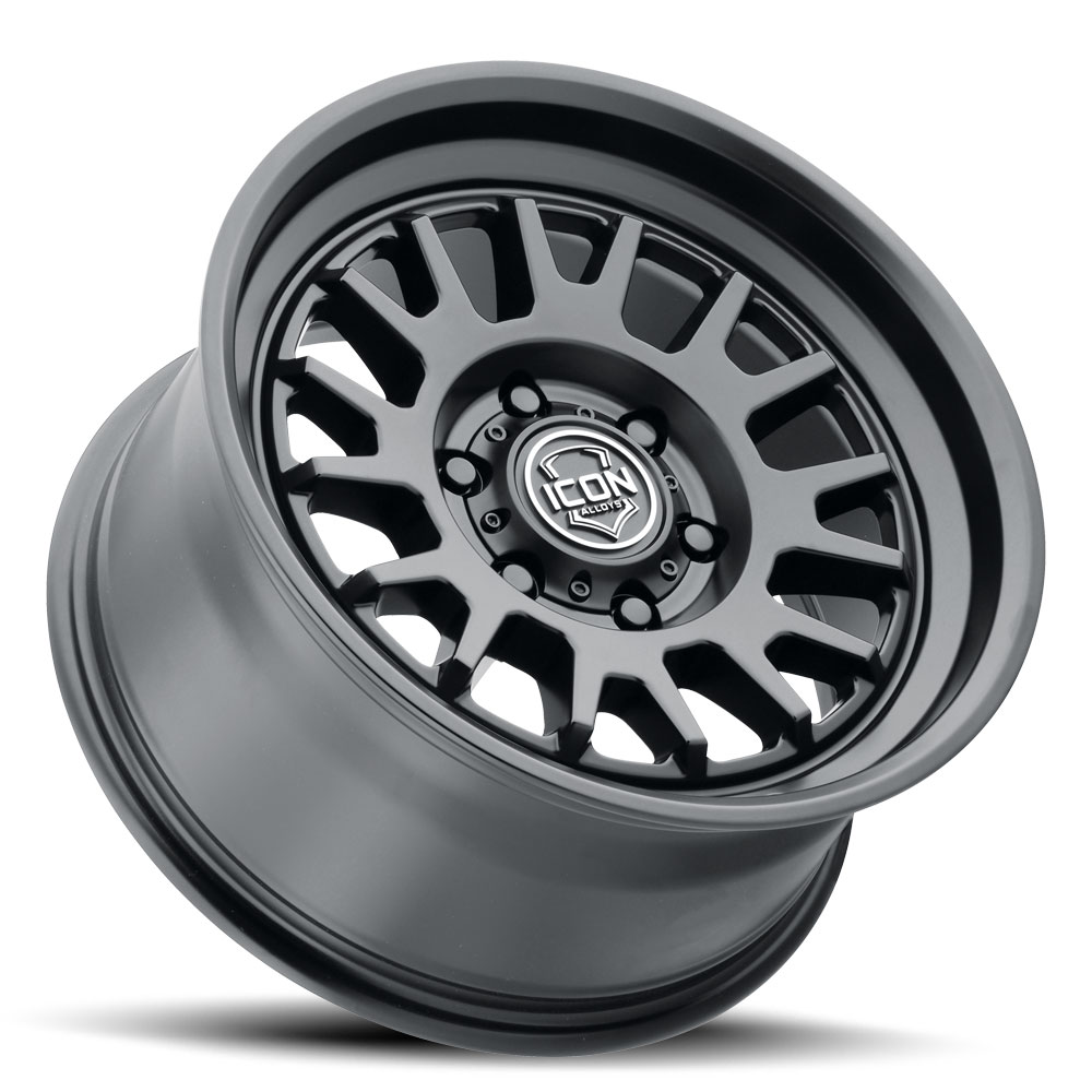 ICON Alloys Anza, Satin Black, 17 x 8.5, 5 X 5.5, 0mm Offset, 4.75" BS