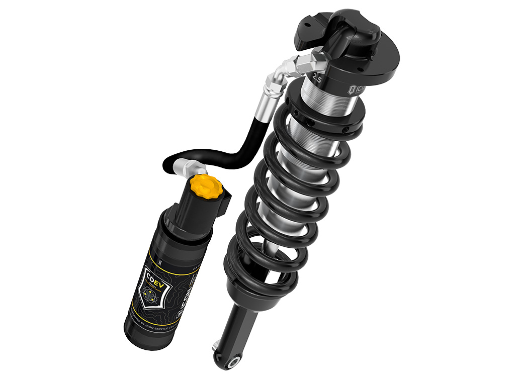 ICON 2005-2023 Toyota Tacoma, 2.5 VS Extended Travel, Remote Reservoir w/ CDEV Coilover Kit, 700 lbs/in Coils