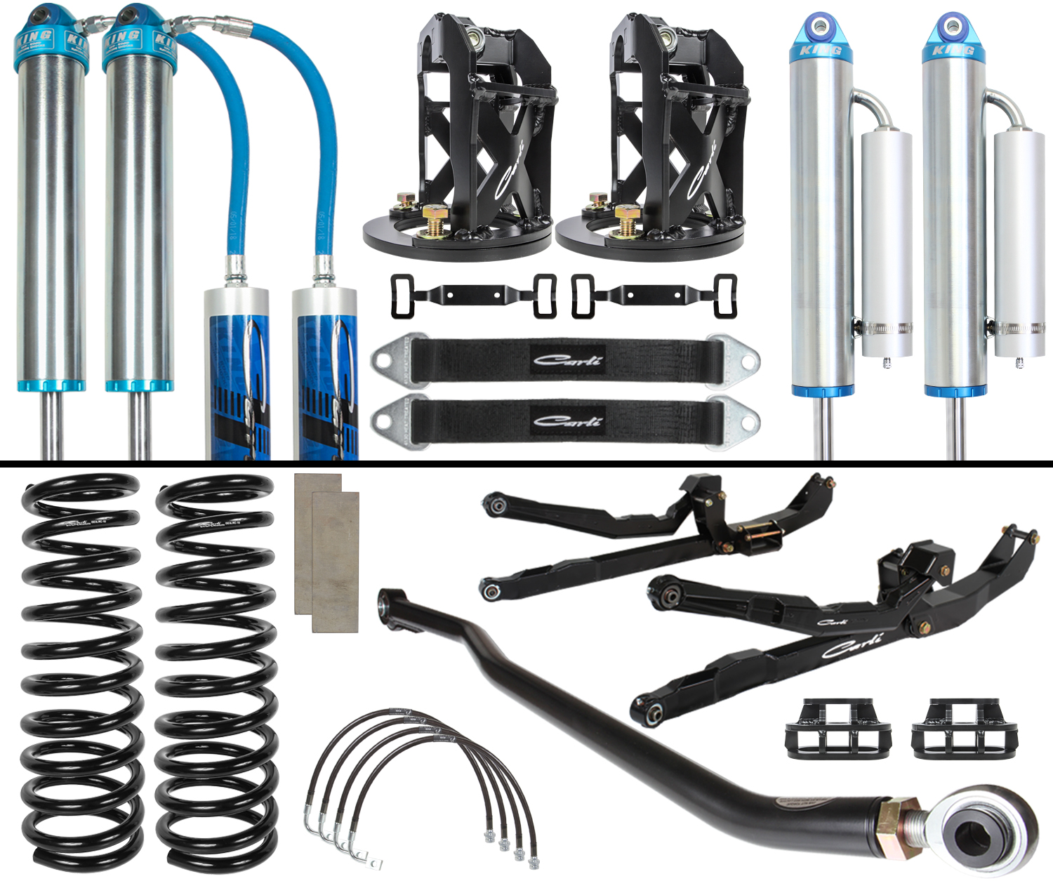 Carli Dominator Leveling, Base, 3” Lift, 10-11 Ram 2500/3500, Diesel, Long Arm