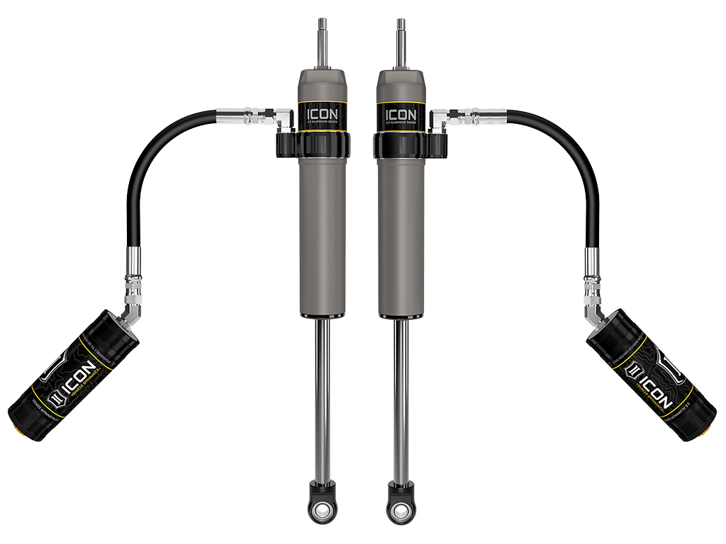 ICON 2024-2025 Toyota Tacoma, 0-1” Lift, Rear, V.S. 2.5 Aluminum Series Shock Absorbers, Remote Reservoir, Pair