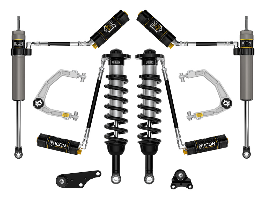 ICON 2024-2025 Toyota Tacoma 1.25-3" Lift, Stage 5 Suspension System, Billet