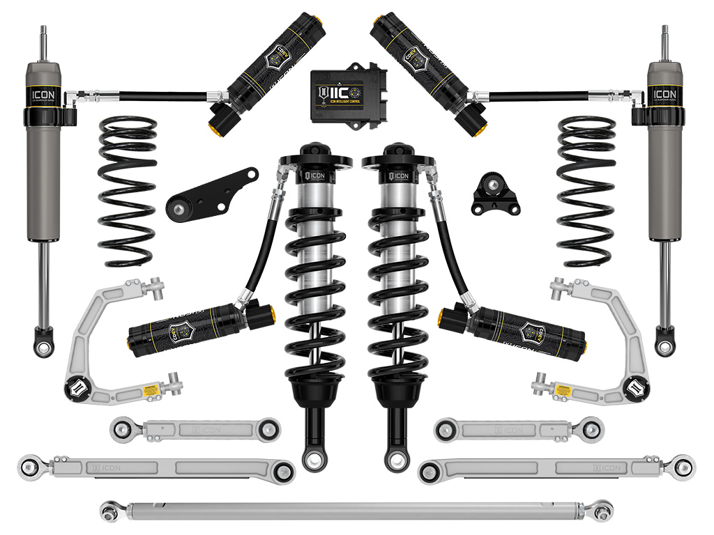 ICON 2024 Toyota Tacoma 1.25-3" Lift, Stage 13 Suspension System, Billet UCA